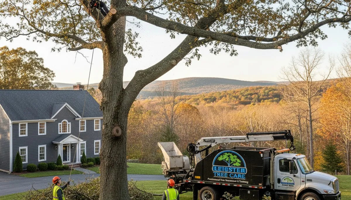 Professional tree removal service in Worcester MA by local certified arborists