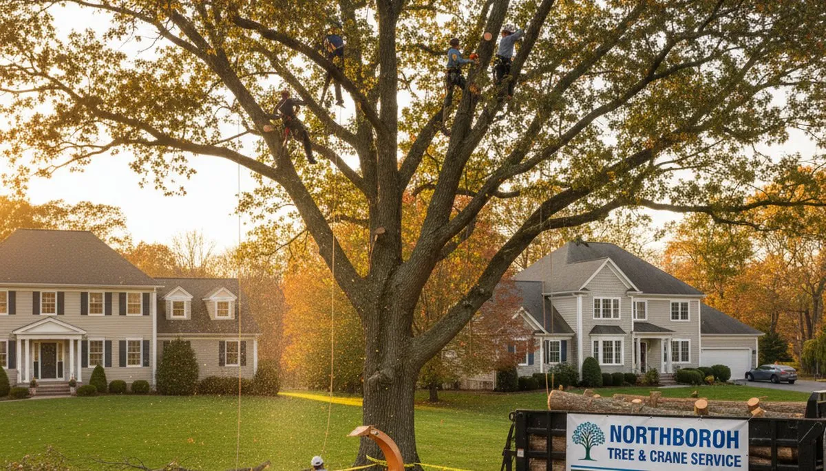 Professional tree removal service in Worcester MA by certified arborists