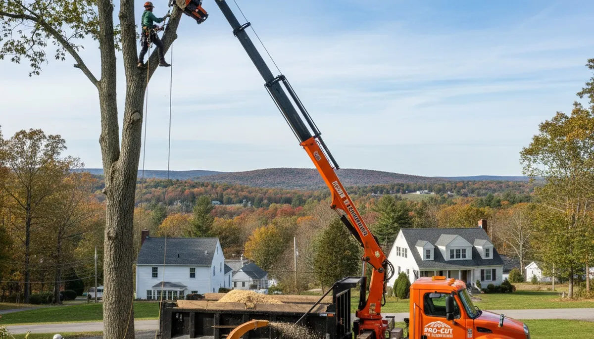 Professional tree removal service in Worcester MA by certified arborists